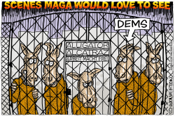 click or tap to zoom Democrats Sent to Alligator Alcatraz
