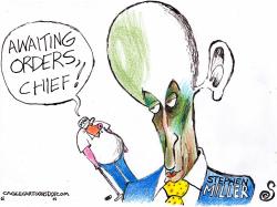 click or tap to zoom TRUMP GETTING ORDERS FROM MILLER