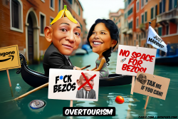 Bezos and Sanchez in Gondola