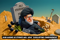 click or tap to zoom Ali Khamenei laying in open grave