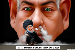 click or tap to zoom Khamenei running for Netanyahu