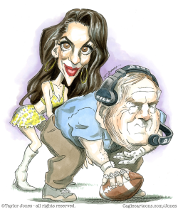 Bill Belichick and Jordon Hudson