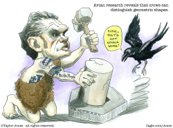 Pete Hegseth and a crow