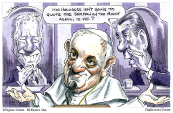 click or tap to zoom Pope Francis, Biden and Boehner Repost