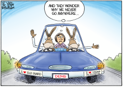 click or tap to zoom Democrats Going in Opposite Directions