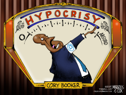 click or tap to zoom Dems Called Musk a Nazi—Not Cory Booker