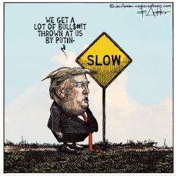 click or tap to zoom Trump thinks Putin is bullshit