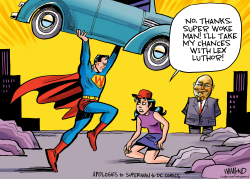 click or tap to zoom New Superman is super woke