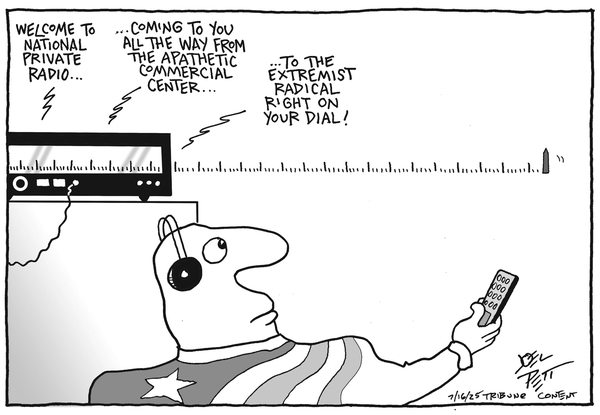 click or tap to zoom Joel Pett for 7/16/2025
