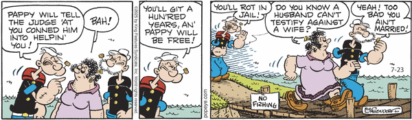 click or tap to zoom Popeye for 7/23/2025