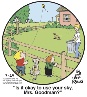 click or tap to zoom Family Circus for 7/24/2025