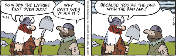 click or tap to zoom Hagar the Horrible for 7/26/2025