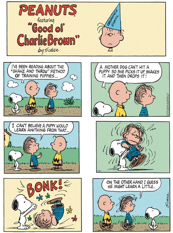 click or tap to zoom Peanuts for 7/27/2025
