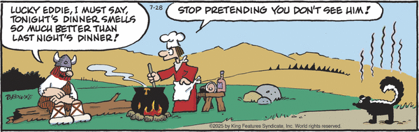 click or tap to zoom Hagar the Horrible for 7/28/2025