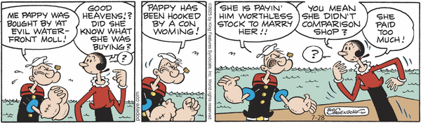 click or tap to zoom Popeye for 7/28/2025