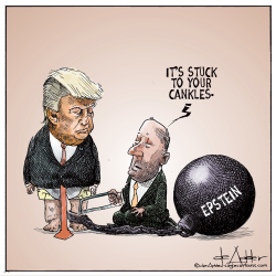 Trump cankles get in the way
