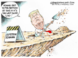 click or tap to zoom Trump digs self into Epstein hole