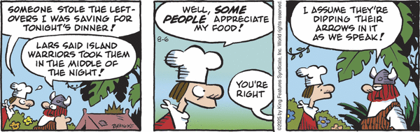 click or tap to zoom Hagar the Horrible for 8/6/2025