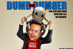 Musk and Grok pulling each other