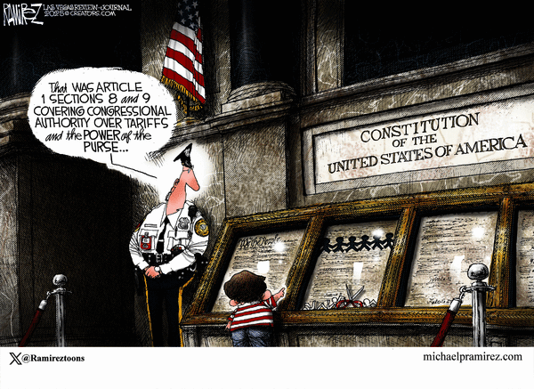 click or tap to zoom Michael Ramirez for 8/6/2025