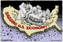 click or tap to zoom GOP Tariff Elephant Weighing Down US Economy