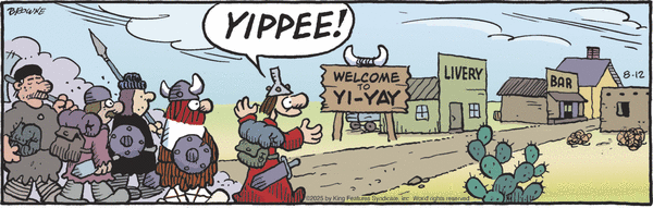 click or tap to zoom Hagar the Horrible for 8/12/2025
