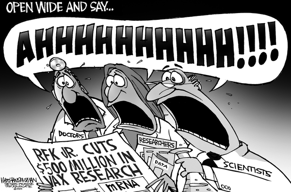 click or tap to zoom Walt Handelsman for 8/8/2025