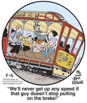 click or tap to zoom Family Circus for 8/18/2025