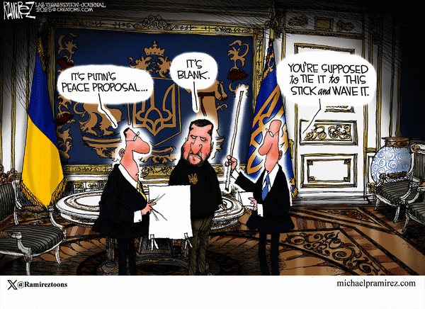 click or tap to zoom Michael Ramirez for 8/13/2025