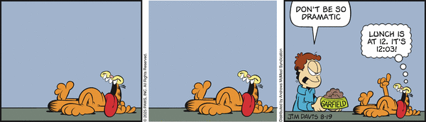 click or tap to zoom Garfield for 8/19/2025