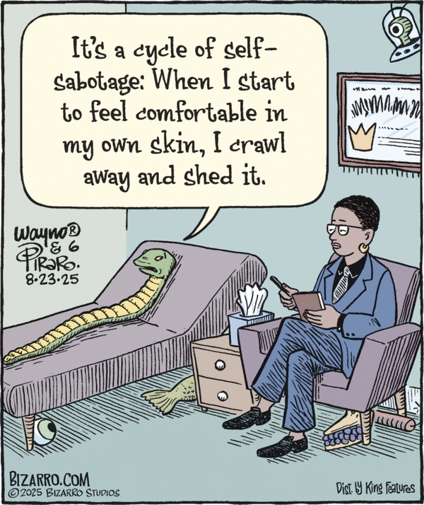 click or tap to zoom Bizarro for 8/23/2025