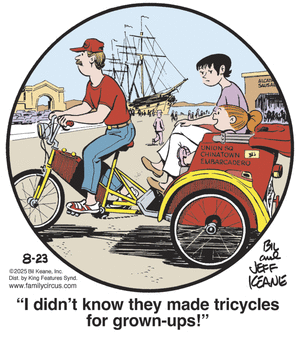 click or tap to zoom Family Circus for 8/23/2025