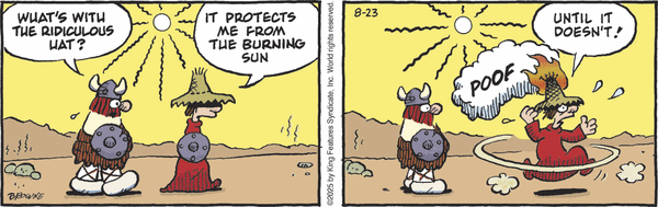 click or tap to zoom Hagar the Horrible for 8/23/2025