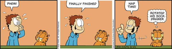 click or tap to zoom Garfield for 8/23/2025