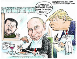 Trump Putin at Summit table