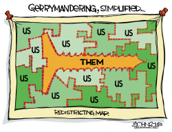 click or tap to zoom Gerrymandering simplified