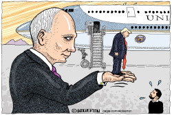 Putin Holding Trump in the Palm of His Hand