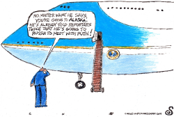 AIRFORCE ONE PILOT GETS INSTRUCTIONS