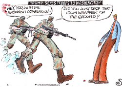 TRUMP SENDS TROOPS TO WASHINGTON