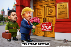 TRUMP AND ZELENSKY IN FRONT OF KREMLIN