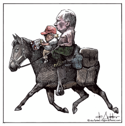 Trump rides with Putin to Alaska Summit