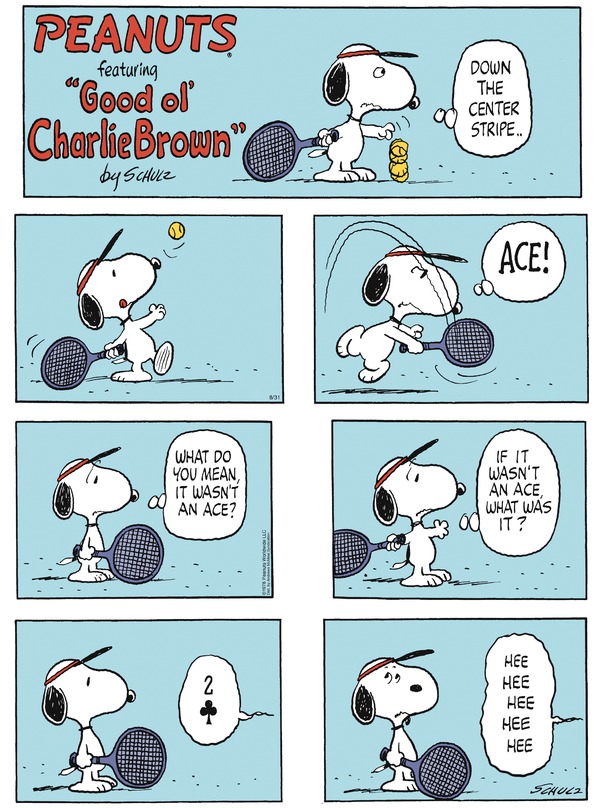 click or tap to zoom Peanuts for 8/31/2025