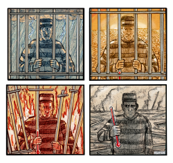 click or tap to zoom Imprisoned By Climate Change