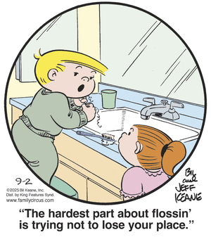 click or tap to zoom Family Circus for 9/2/2025