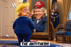 Newsom bullies Trump in mirror