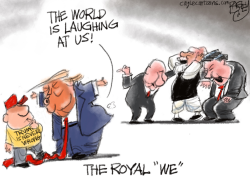 click or tap to zoom World Laughing at Trump