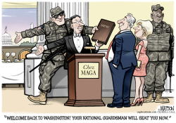 click or tap to zoom National Guard Deployed to DC Restaurants