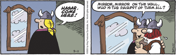 click or tap to zoom Hagar the Horrible for 9/11/2025