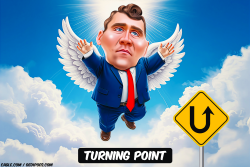 click or tap to zoom Charlie Kirk rising to heaven