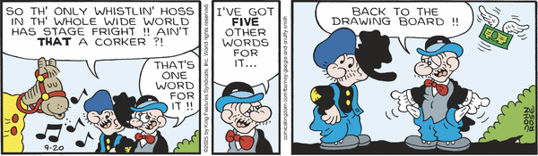Barney Google And Snuffy Smith for 9/20/2025